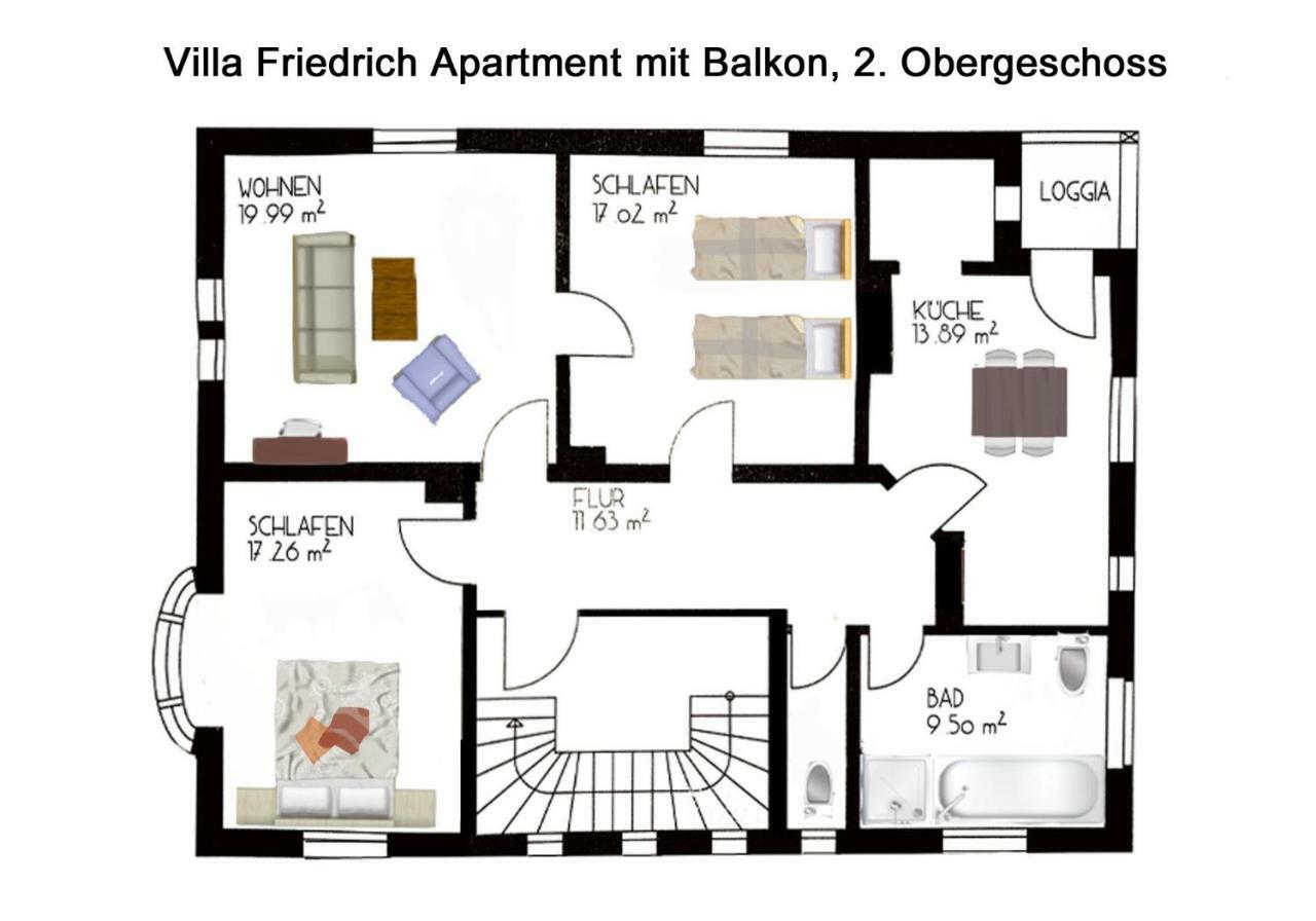 Villa Friedrich ไบรอยท์ ภายนอก รูปภาพ